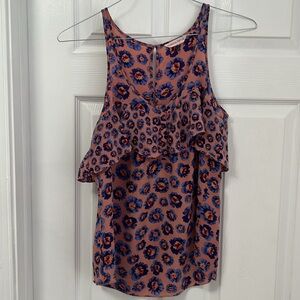 Rebecca Taylor Pink Floral Silk Tank Top - size 4